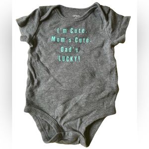 Carter’s I’m Cute. Mom’s Cute. Dad’s Lucky! Onesie